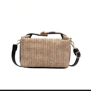 Bohemian Straw Woven Crossbody Bag